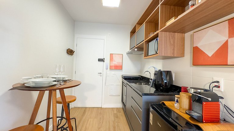 Seu lar na Vila Mada, studio acolhedor com metrô!