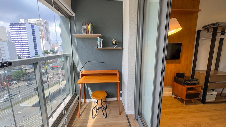 Seu lar na Vila Mada, studio acolhedor com metrô!