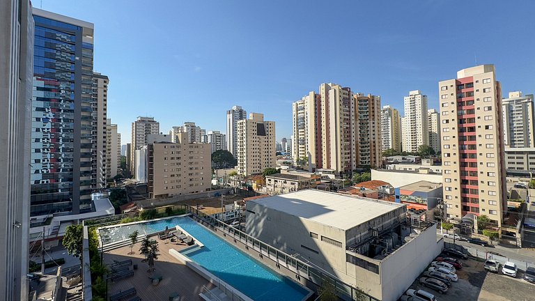 Studio Premium! Piscina, Lazer e Metrô a 3 Minutos