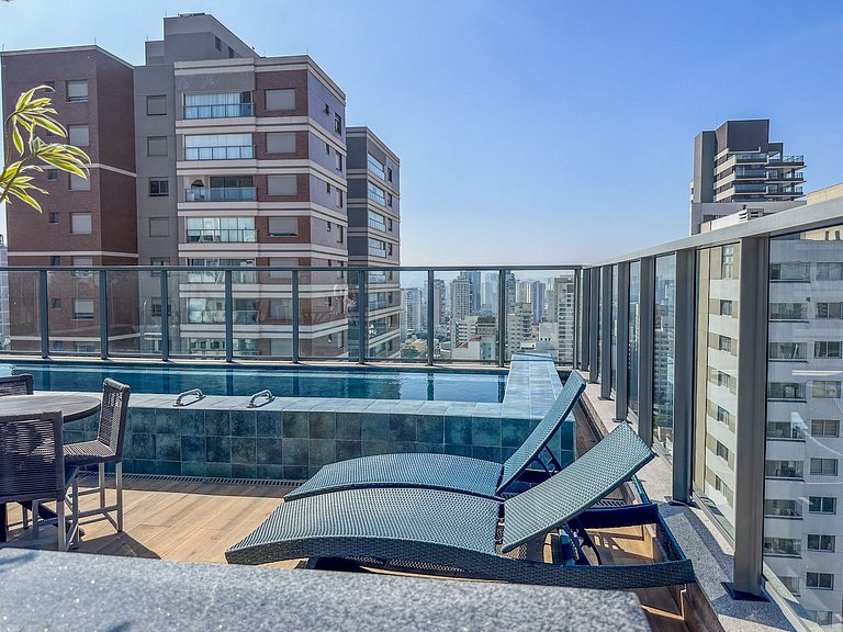 Studio c/ Piscina até 3 pessoas ao Lado do Allianz