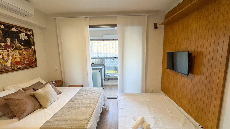 Seu lar na Vila Mada, studio acolhedor com metrô!