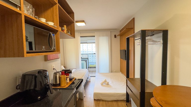 Seu lar na Vila Mada, studio acolhedor com metrô!