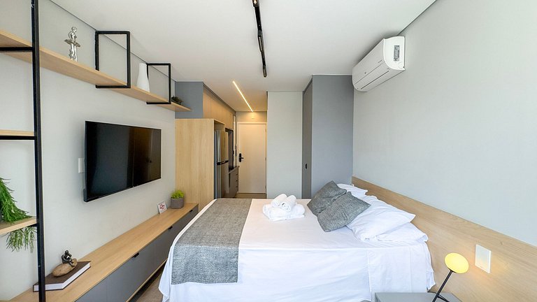 Studio Incrível com Piscina e Lazer Perto do Metrô