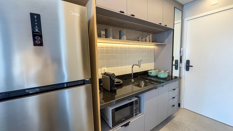 Studio Incrível com Piscina e Lazer Perto do Metrô
