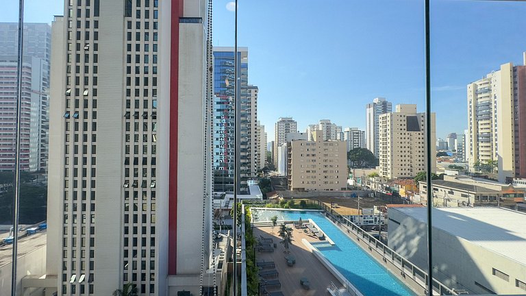 Studio Incrível com Piscina e Lazer Perto do Metrô